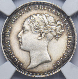1887 YH Sixpence (NGC MS 63) - Victoria British Silver Coin - Superb