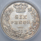 1887 YH Sixpence (CGS UNC 82) - Victoria British Silver Coin - Superb