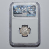 1887 Sixpence (NGC MS 61 R Over I) - Victoria British Silver Coin - Very Nice
