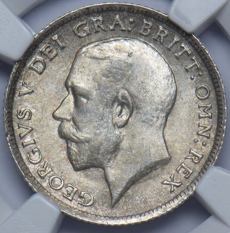 1918 Sixpence (NGC MS 64) - George V British Silver Coin - Superb