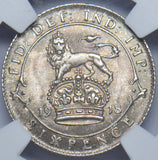 1918 Sixpence (NGC MS 64) - George V British Silver Coin - Superb