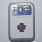 1844 Third Farthing (NGC AU 58 BN) - Victoria British Copper Coin - Very Nice