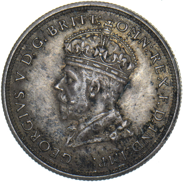 1927 Australia Florin (2 Shillings) - George V British Silver Coin - Very Nice
