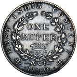 1840 India Rupee - Victoria Silver Coin - Nice