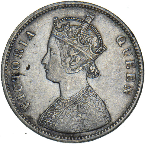 1862 India Rupee - Victoria Silver Coin - Nice