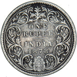 1878 India Rupee - Victoria Silver Coin