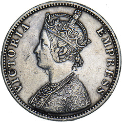 1886 India Rupee - Victoria Silver Coin - Nice