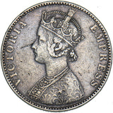 1893 India Rupee - Victoria Silver Coin - Nice