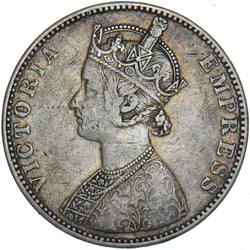 1893 India Rupee - Victoria Silver Coin - Nice