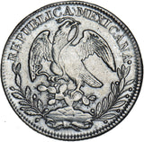 1833 Mexico 8 Reales (Zs OM) - Silver Coin - Very Nice