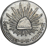 1833 Mexico 8 Reales (Zs OM) - Silver Coin - Very Nice