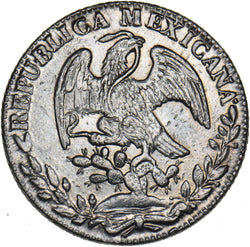 1838 Mexico 8 Reales (Go PJ) - Silver Coin - Very Nice