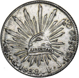 1838 Mexico 8 Reales (Go PJ) - Silver Coin - Very Nice