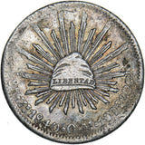 1840 Mexico 8 Reales (Zs OM) - Silver Coin - Very Nice