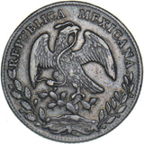 1857 Mexico 8 Reales (Mo GF) - Silver Coin - Nice