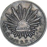 1857 Mexico 8 Reales (Mo GF) - Silver Coin - Nice