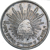 1903 Mexico Peso (Zs FZ) - Silver Coin - Very Nice