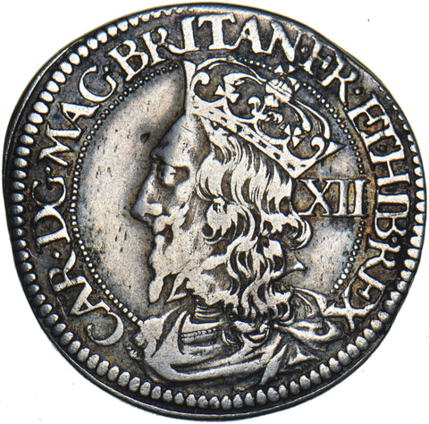 1625-49 Scotland 12 Shillings - Charles I Hammered Silver Coin - Nice