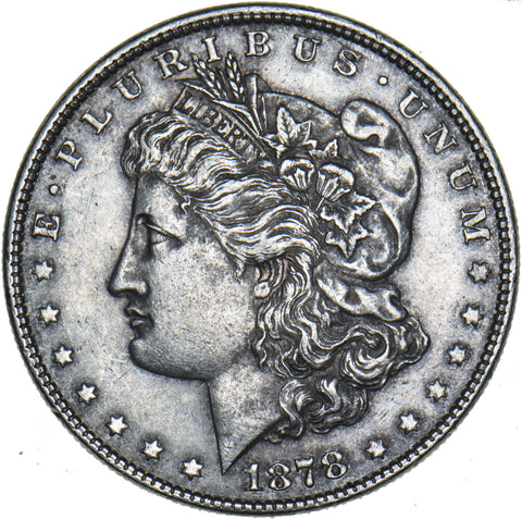 1878 Morgan Dollar - USA Silver Coin - Very Nice