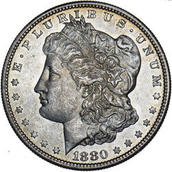 1880 S Morgan Dollar - USA Silver Coin - Superb