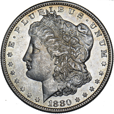 1880 S Morgan Dollar - USA Silver Coin - Superb