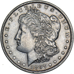 1897 Morgan Dollar - USA Silver Coin - Very Nice
