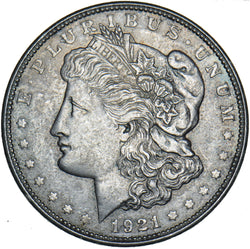 1921 D Morgan Dollar - USA Silver Coin - Very Nice