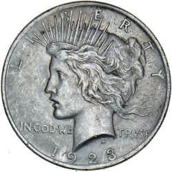 1923 Peace Dollar - USA Silver Coin - Very Nice