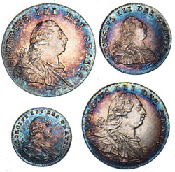 1792 Maundy Set (Wire Money) - George III British  Coin - Very Nice