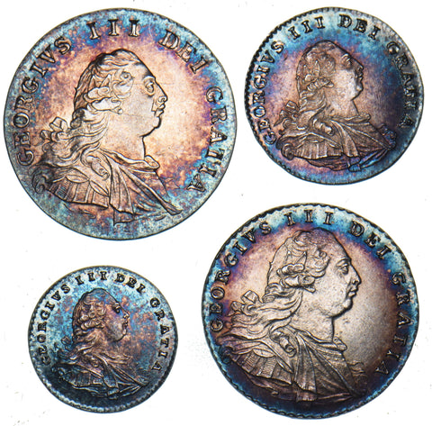 1792 Maundy Set (Wire Money) - George III British  Coin - Very Nice