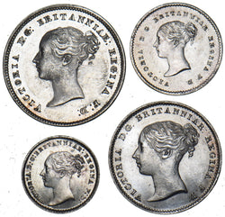 1862 Maundy Set - Victoria British Silver Coins - Superb