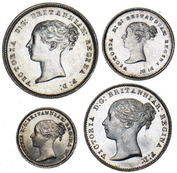 1867 Maundy Set - Victoria British Silver Coins - Very Nice