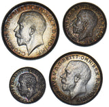 1925 Maundy Set - George V British Silver Coins - Very Nice
