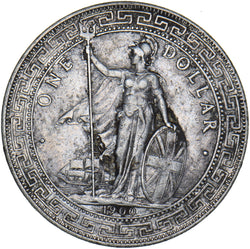 1900 British Trade Dollar - Silver Coin - Very Nice