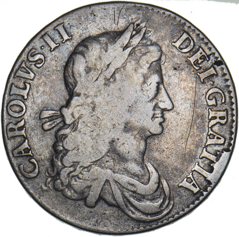1663 Crown - Charles II British Silver Coin