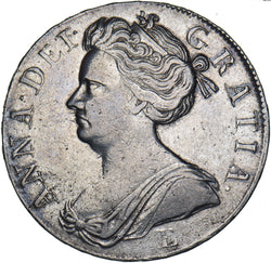 1707 E Crown (Edinburgh Mint) - Anne British Silver Coin