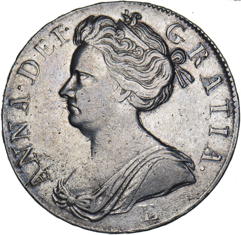 1707 E Crown (Edinburgh Mint) - Anne British Silver Coin