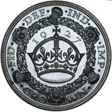 1927 Proof Wreath Crown - George V British Silver Coin - Superb