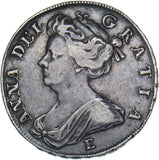 1708 E Halfcrown (Edinburgh Mint) - Anne British Silver Coin - Nice