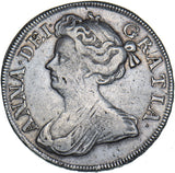 1714 Halfcrown - Anne British Silver Coin - Nice