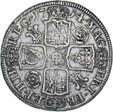 1714 Halfcrown - Anne British Silver Coin - Nice