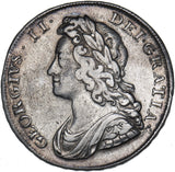 1739 Halfcrown - George II British Silver Coin - Nice