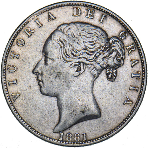 1881 Halfcrown - Victoria British Silver Coin - Nice