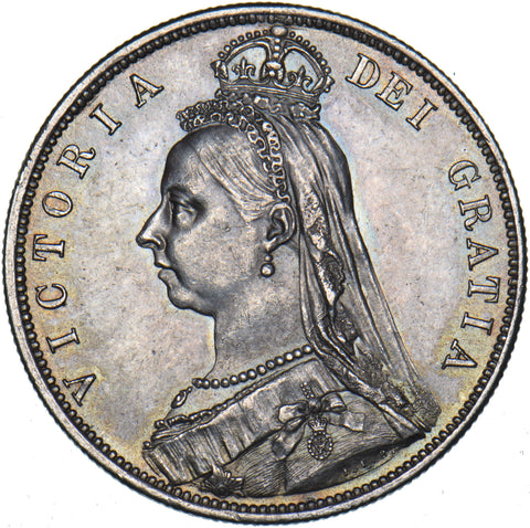 1887 Halfcrown - Victoria British Silver Coin - Very Nice