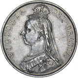 1887 Halfcrown - Victoria British Silver Coin - Very Nice