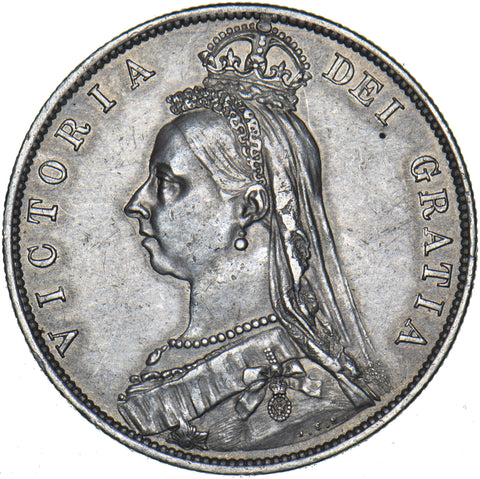 1887 Halfcrown - Victoria British Silver Coin - Very Nice