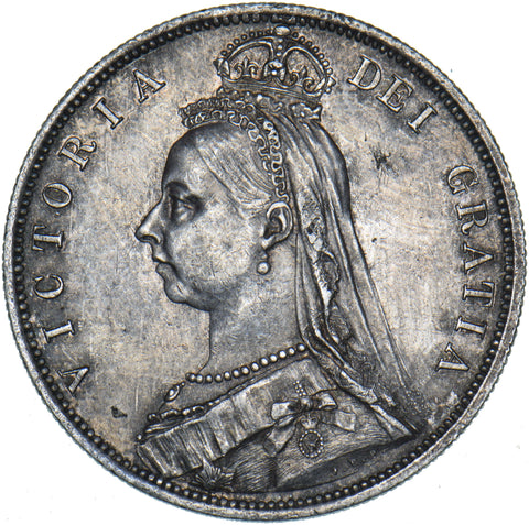 1887 Halfcrown - Victoria British Silver Coin - Very Nice