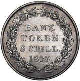1815 3 Shillings Bank Token - George III British Silver Coin - Nice