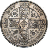 1880 Gothic Florin - Victoria British Silver Coin - Very Nice