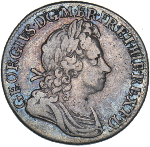 1723 SSC Shilling - George I British Silver Coin - Nice